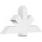 Ekena Millwork Redmond Architectural Grade PVC Gable Bracket, 48"W x 24"H x 6"D x 6"F, 12/12 Pitch GBP048X24X0606RED00 - alternate 1
